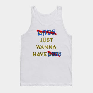 Lads just wanna have cans beer lager meme Tank Top